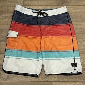 Rip Curl Multicolor Striped Board Shorts